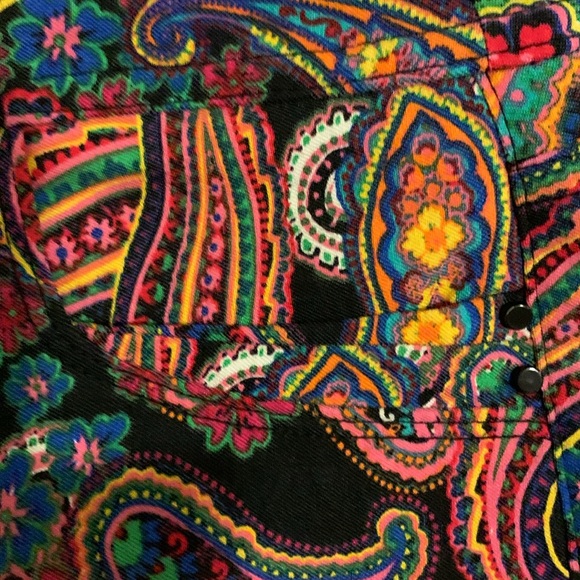 Attyre New York Paisley Multicolor Pants in Size 6 - Picture 3 of 8